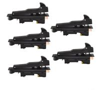 Lot de 5/10 interrupteurs à gâchette pour meuleuse d'angle GA9030 GA9020 GA7030 GA7020 G18SE3 - Pièce de rechange pour outil électrique verrouillable - Noir (5 pièces)