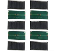 Lot de 5/10 mini panneaux solaires 5 V 50 mA pour énergie solaire, petites cellules solaires photovoltaïques à faire soi-même, matériaux de jouets électriques, pour chargeur de jouets légers