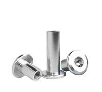 Lot de 5, 10 ou 20 rivets for tête plate hexagonale en acier inoxydable 304, M3, M4, M5, M6, M8, for écrou borgne(20mm length,M4 x20pcs)