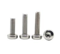 Lot de 5, 10 ou 20 vis à tête cylindrique Torx six lobes en acier inoxydable 304 A2-70, M3, M4, M5, M6, M8(12mm,M3 20pcs)