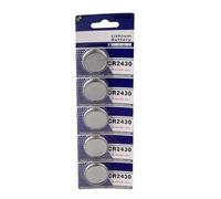 Lot de 5/10 piles bouton CR2430 pour appareils à distance