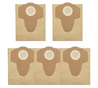 Lot de 5/10 sacs d'aspirateur en papier pour aspirateur Einhell TC-VC, 20 L, compatibles avec TC-VC 1825/1815S/1812S & Power X-Change 25 L, ouverture de 65 mm (5 paquets)