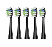 Lot De 5/10 Têtes De Brosse De Rechange Compatibles Avec La Brosse À Dents Électrique AquaSonic Black Series Vibe Pro Duo(5 pcs BK)