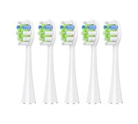 Lot De 5/10 Têtes De Brosse De Rechange Compatibles Avec La Brosse À Dents Électrique AquaSonic Black Series Vibe Pro Duo(5 pcs WT)