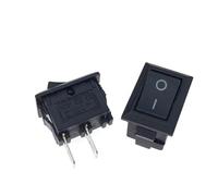 Lot de 5/20/100 interrupteurs à bascule SPST, 2 broches, marche/arrêt, pour voiture, camion, bateau, 10 x 15 mm, 15 x 21 mm Interrupteur Bouton Bouton Poussoir(KCD11 10X15mm,5PCS)