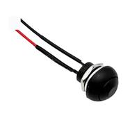 Lot de 5/20 interrupteurs à bouton-poussoir momentané ronds à réinitialisation automatique, avec fil pré-soudé de 20 cm, PBS-33B, 2 broches, 12 mm(Black Reset,20PCS)
