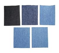 Lot de 5/25 rustines autocollantes pour réparation de vêtements et jeans, rectangulaires, elliptiques, 5/25 pièces