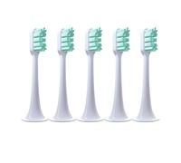 Lot de 5/8/10 têtes brosse à dents rechange, compatibles avec les brosses électriques soniques Xiaomi T300 et T500 (embouts souples)(5 green)