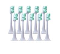 Lot de 5/8/10 têtes brosse à dents rechange, compatibles avec les brosses électriques soniques Xiaomi T300 et T500 (embouts souples)(10 green)