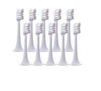 Lot de 5/8/10 têtes brosse à dents rechange, compatibles avec les brosses électriques soniques Xiaomi T300 et T500 (embouts souples)(10 pink)