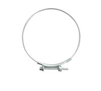 Lot de 5 à 10 colliers serrage anneau métallique ressort, en acier zingué, avec fixation un seul fil et clip réglable for tuyau d'arrosage(93-100mm(5pcs))