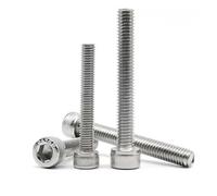 Lot de 5 à 10 vis à tête cylindrique à six pans creux extra longues M3 M4 M5 M6 M8 M10 M12 (100 mm + DIN912) - Acier inoxydable A2/304 - Filetage machine(90mm,5pcs M8)