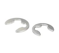 Lot de 5 à 100 rondelles de retenue de roulement d'arbre en acier inoxydable M1.5-M15 A2 304, collier à pression, clip de type E, circlip(M9(20pcs))