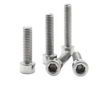 Lot de 5 à 100 vis à tête cylindrique à six pans creux en acier inoxydable 304 A2-70, sans moletage, M1.6 M2 M3 M4 M5 M6 M8 DIN912(3mm,M2 (100pcs))