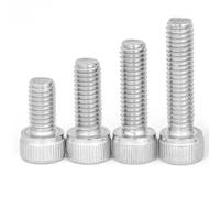 Lot de 5 à 100 vis à tête cylindrique M1.4 M1.6 M2 M2.5 M3 M4 M5 M6 M8 en acier inoxydable 304, vis à six pans creux(X55mm,M3 10pcs)