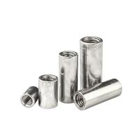 Lot de 5 à 20 écrous de connexion cylindriques M3 M4 M5 M6 M8 M10 M12 M14 en acier inoxydable 304, écrous de couplage for colonne ronde épaisse(OD18xM12x15 (5pcs))
