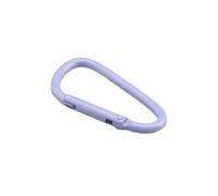 Lot de 5 à 20 mousquetons en alliage d'aluminium for sac dos, équipement camping, bouteille d'eau, porte-clés(Light Purple,4.5cm 20PCS)