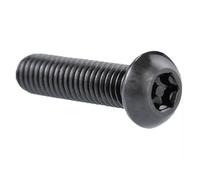 Lot de 5 à 20 vis de sécurité M3 M4 M5 M6 M8 en acier inoxydable noir, tête Torx à six lobes avec goupille, vis antivol inviolable(X20mm)