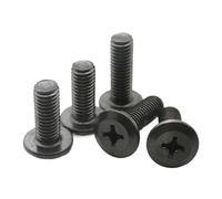 Lot de 5 à 50 boulons de connecteur de meubles à tête plate en acier au carbone M4 M5 M6 M8, grandes vis cruciformes à tête fraisée(M6x30mm-10pcs)