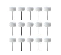 Lot de 5 à 50 mini têtes de polissage en laine, tige de 3 mm, for polissage, brosse, perceuse, brosse abrasive rotative, outils de meulage manuel(15pcs)