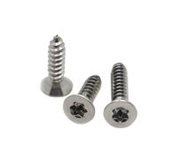 Lot de 5 à 50 vis autotaraudeuses bois tête fraisée plate Torx six lobes en acier inoxydable 304 A2-70 M3 M4 M5 M6(50mm,M5 10pcs)
