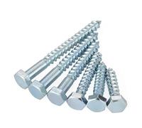 Lot de 5 à 50 vis autotaraudeuses tête hexagonale externe M6, M8, M10, M12, for matériaux galvanisés, grandes et longues, outils quincaillerie(M12x130mm-5pcs)