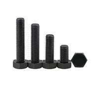 Lot de 5 à 50 vis hexagonales externes noires en nylon M3 M4 M5 M6 M8 M10 M12, boulons isolés en plastique, longueur: 6 à 70mm(M8x15mm-20Pcs)