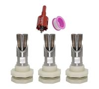 Lot de 5 abreuvoirs automatiques en acier inoxydable avec connecteurs en laiton pour une hydratation efficace du bétail