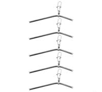 Lot de 5 accessoires de pêche en laiton pour hameçon, tailles efficaces pour le passage et l'utilisation de la ligne de pêche (5 cm)