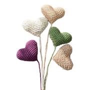 Lot de 5 accessoires de photographie de bébé en coton avec cœur - Décoration pour photo de nouveau-né - Cadeau de fête prénatale