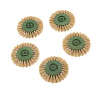 Lot De 5 Accessoires Dremel 70 Mm, Tête De Brosse Abrasive, Disque De Polissage Jaune, Compatible Avec L'outil Rotatif Dremel