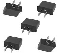 Lot De 5 Adaptateur Fr Vers Us Convertisseur Prise Europeénne Vers Fiche Américaine Pour Brancher Appareils Français France Europe Aux Usa Pour Aller Aux Japon Canada[Z2552]