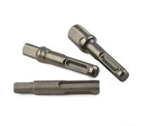 Lot de 5 adaptateurs à douille hexagonale pour marteau perforateur, 6,35 mm, 9,5 mm, 12,7 mm, barre de mandrin magnétique avec verrouillage à bille, compatible