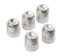 Lot de 5 adaptateurs candélabre E27 vers E17 pour ampoules LED et incandescentes