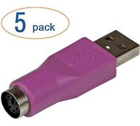 Lot de 5 adaptateurs clavier PS/2 vers USB M/F