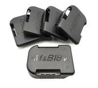Lot de 5 adaptateurs de connecteur d'alimentation pour câble de batterie 14,4 V 18 V Adaptateur de sortie de batterie Support de stockage de batterie Boîtier Connecteur d'alimentation