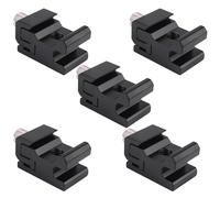Lot de 5 adaptateurs de fixation pour flash à griffe porte-accessoires en métal avec vis de trépied 1/4" pour pied d'éclairage