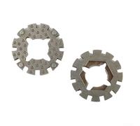 Lot de 5 adaptateurs de lame pour outils oscillants multi-outils électriques avec acier, 25 mm de diamètre, compatible avec les lames de scie oscillante