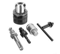 Lot de 5 adaptateurs de mandrin de perceuse SDS Plus à 1,27 cm, kit de conversion e 1,5 à 13 mm pour perforateurs rotatifs, convertisseur de tige en métal haute résistance pour embouts standard