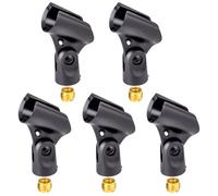Lot de 5 adaptateurs de Support Universel pour Pince Micro avec écrou 5/20,3 cm vers 3/20,3 cm, Noir