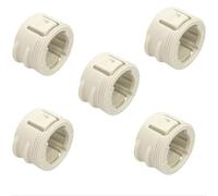 Lot de 5 adaptateurs pour valves Danfoss RA, RA-N 23 mm vers M30 x 1,5 en polyamide pour raccord tête thermostatique actionneur