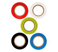 Lot de 5 adhésifs 15mm x 10m 5 couleurs