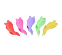 Lot de 5 aides à la prise en main pour crayons - En silicone souple - Pour l'entraînement à l'écriture à la maison, à la maternelle et à l'école maternelle
