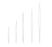 Lot de 5 aiguilles à perles en acier inoxydable pour la fabrication de bijoux pour débutants