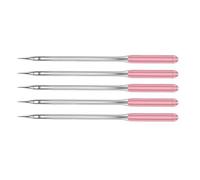 Lot de 5 aiguilles de rechange en acier inoxydable pour machine à coudre domestique