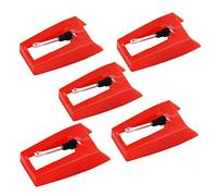 Lot de 5 aiguilles de rechange pour tourne-disque Crosley Victrola Jenson Sylvania Vinyl LP Phonographe