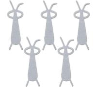 Lot de 5 aimants à ongles en forme d'œil de chaton pour ongles, feuille de fer, outil de manucure effet naïil, à ventouse puissante, design lapin magnétique multifonctionnel, aimants