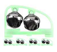 Lot de 5 alarmes pour canne à pêche - Pour la pêche de nuit - Clip on Fishingz - Pour la détection de grève - Alarme sonore - Outils pour poissons sur glace, banque