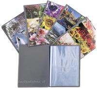 Lot de 5 albums photo à poches 10 x 15 cm, couverture souple de 18 sacs, 36 photos, 180 photos, idéal pour photos, menus, cartes, recettes