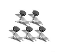 Lot de 5 alignements de carrelage en acier inoxydable - Hauteur réglable de | Acier inoxydable massif, durable, lot de 5, grande capacité de charge pour les carreaux lourds